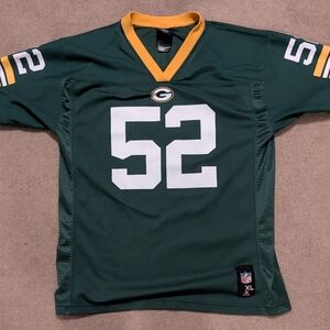 Team NFL Youth XL 18/20 Green Bay Packers Clay Matthews 52 Jersey EXCELLENT